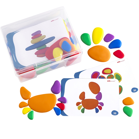 LEARNING ADVANTAGE Rainbow Pebbles Set 13208